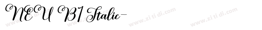 NEU B1 Italic字体转换 NEU B1 Italic字体转换